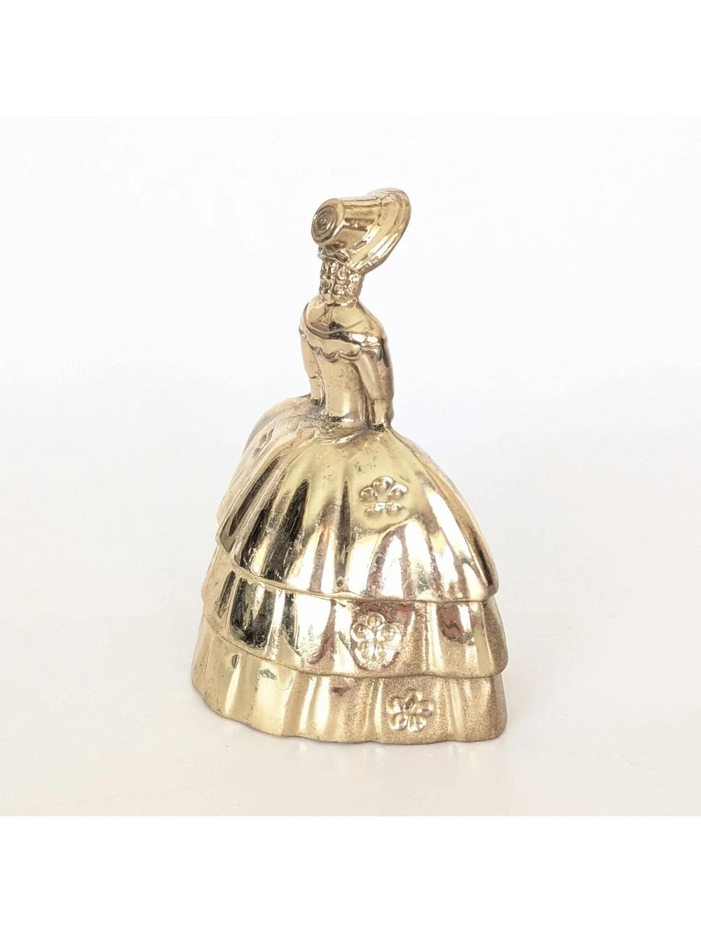 Vintage Victorian Lady Solid Brass Bell - Southern Belle